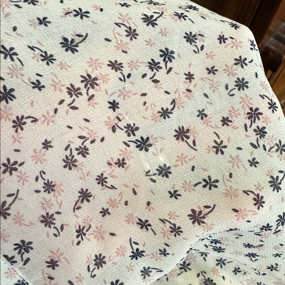 CAbi Cream and Black Floral Blouse - Picture 9 of 9